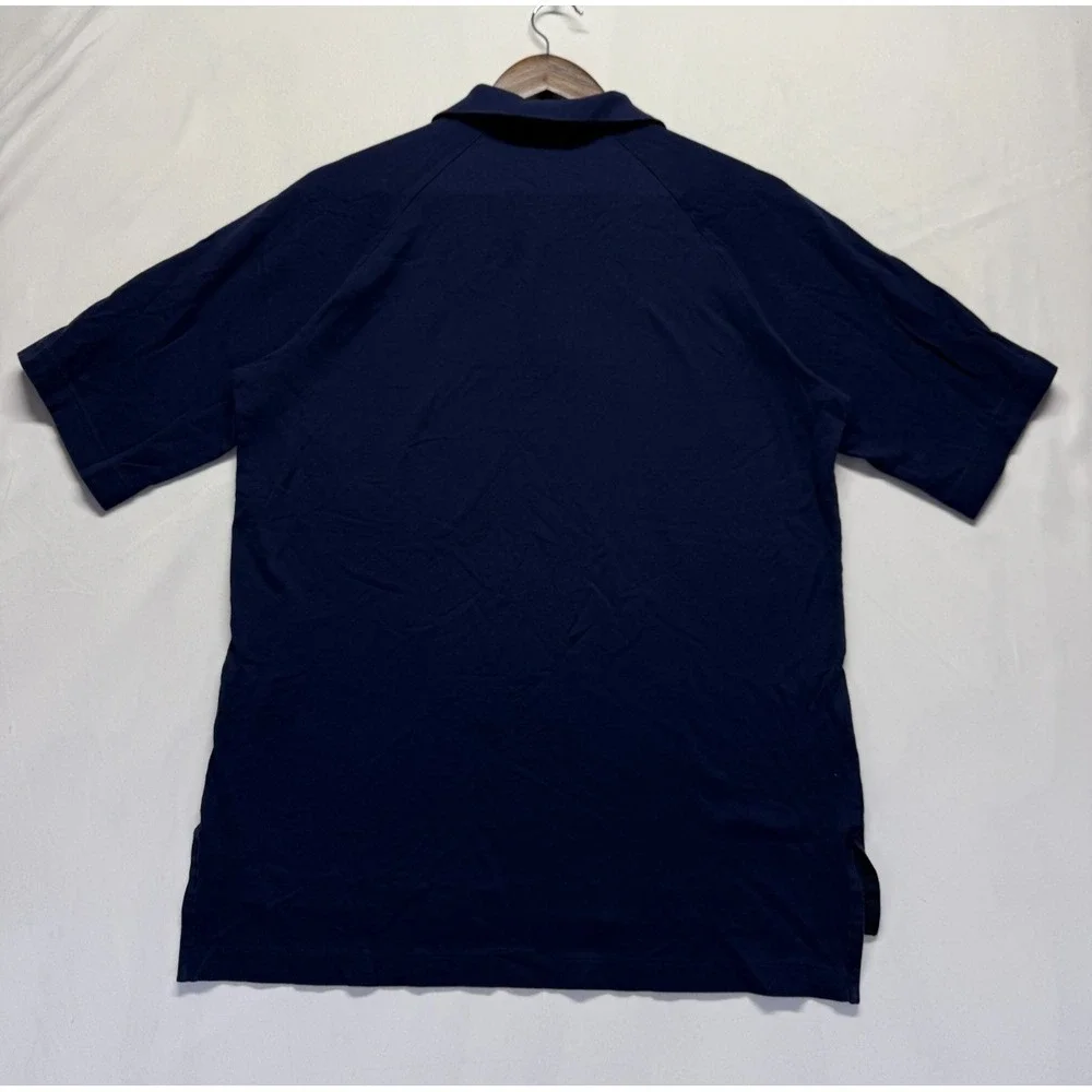 Polo Ralph Lauren Golf‎ Polo Shirt Mens Small Navy Blue Cotton Side Slits Tennis